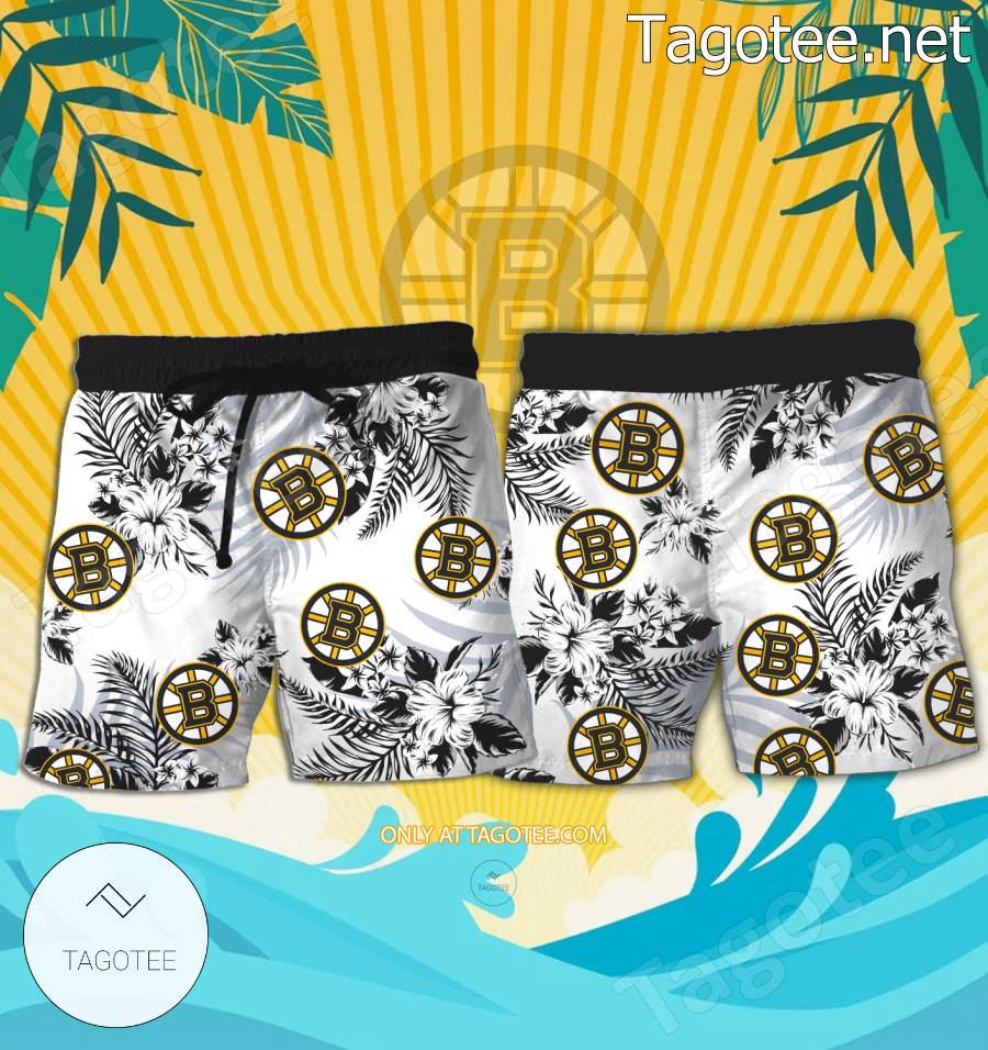 Boston Bruins Hockey Hawaiian Shirts, Shorts - EmonShop a