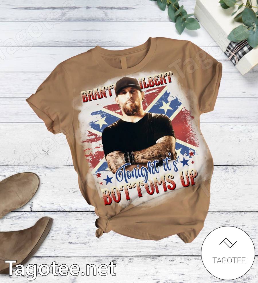 Brantley Gilbert Tonight It's Bottoms Up Confederate Flag Pajamas Set a