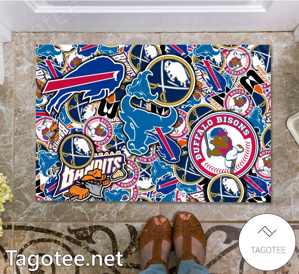 Buffalo Sport Teams Logo Collection Doormat