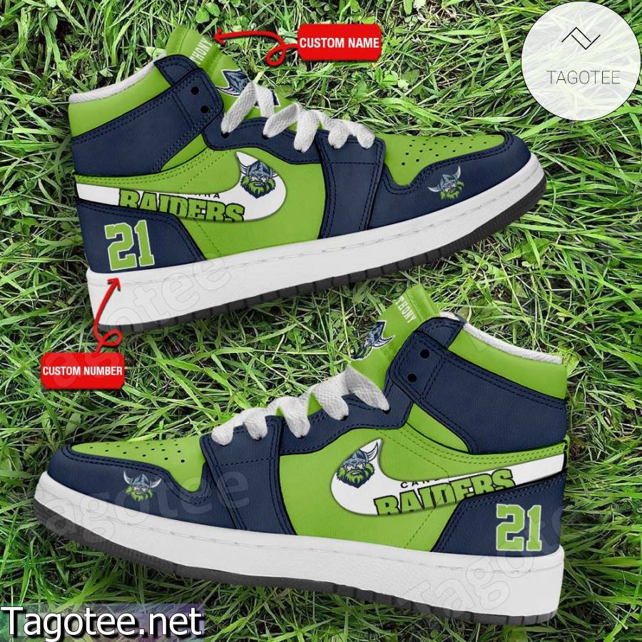 Canberra Raiders Club Custom Air Jordan High Top Shoes