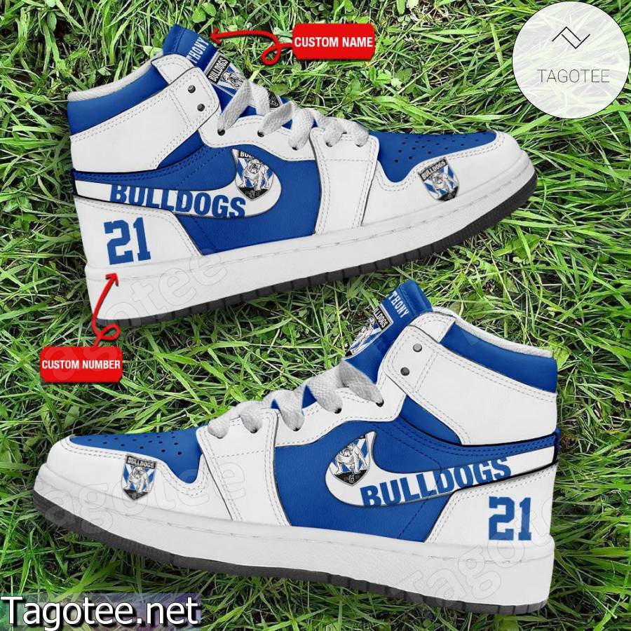 Canterbury-Bankstown Bulldogs Club Custom Air Jordan High Top Shoes a