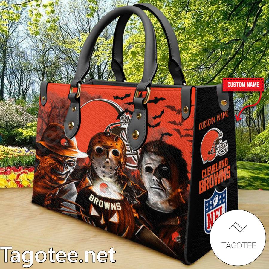 Cleveland Browns Jason Voorhees Michael Myers Freddy Krueger Handbags a