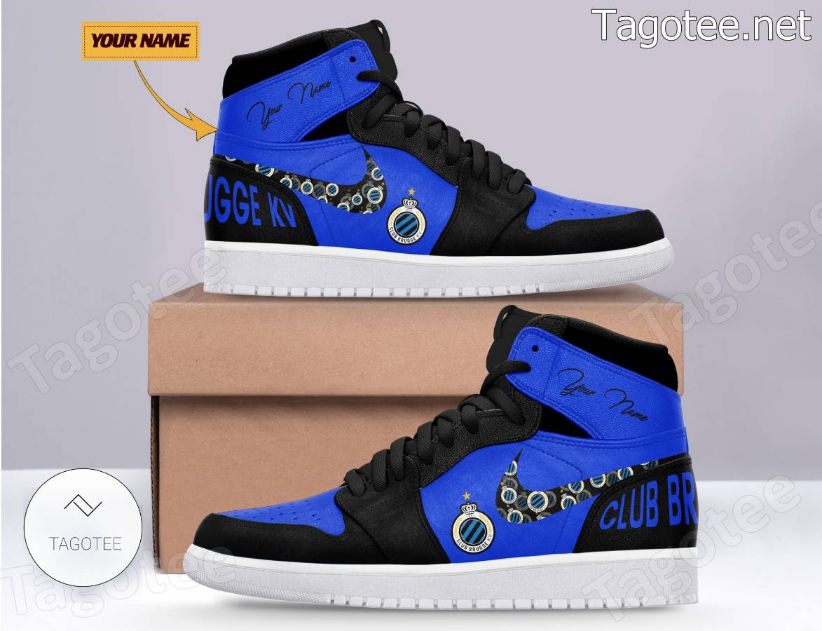 Club Brugge KV Custom Air Jordan High Top Shoes