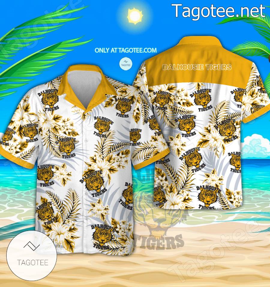 Dalhousie Tigers Hockey Hawaiian Shirts, Shorts - EmonShop