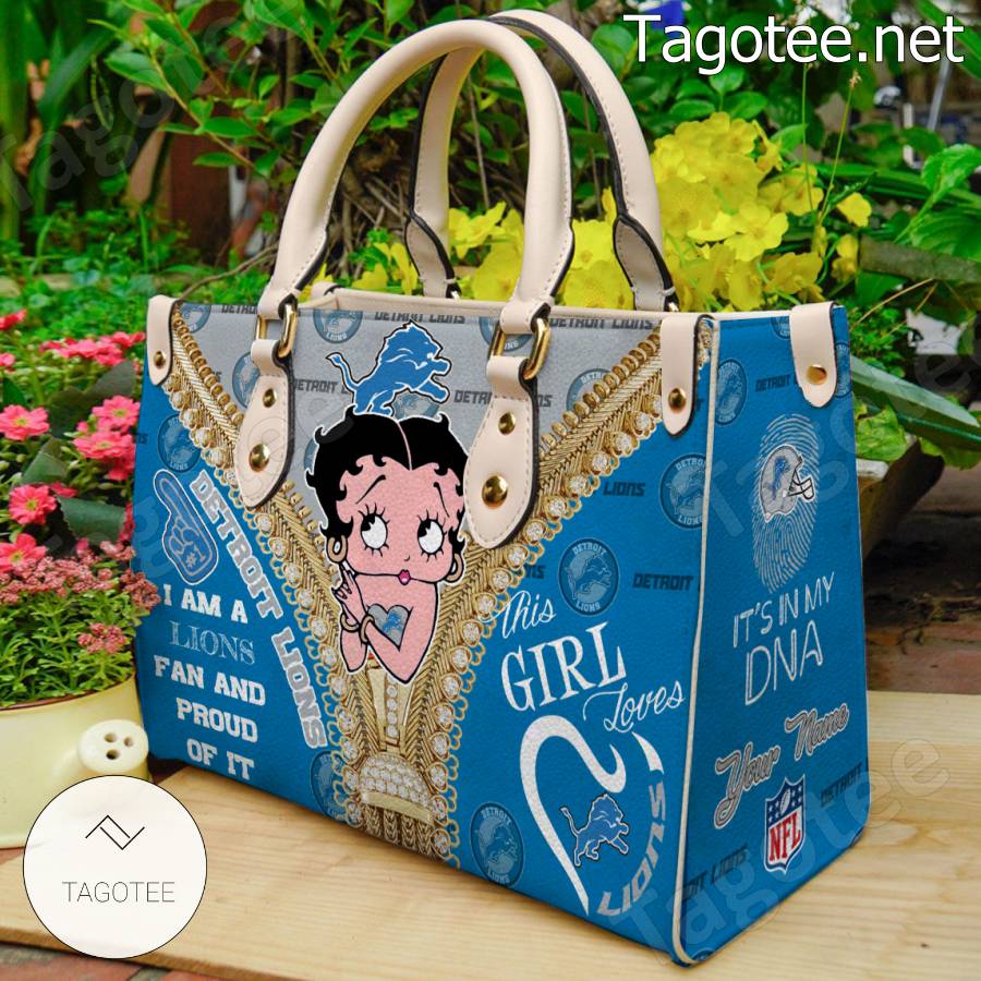 Detroit Lions Betty Boop Girl Handbags a