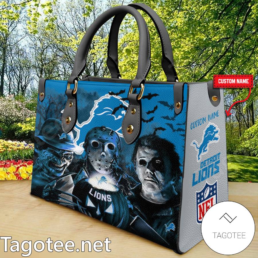 Detroit Lions Jason Voorhees Michael Myers Freddy Krueger Handbags a