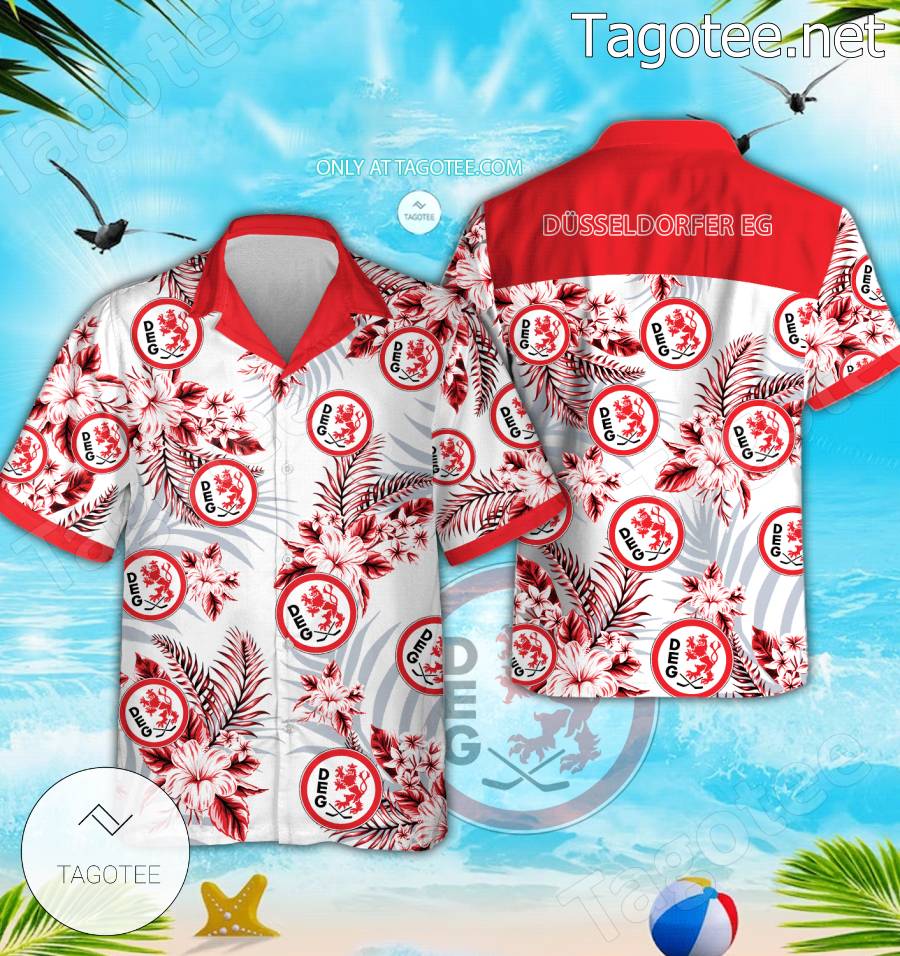 Dusseldorf EG Hockey Hawaiian Shirts, Shorts - EmonShop