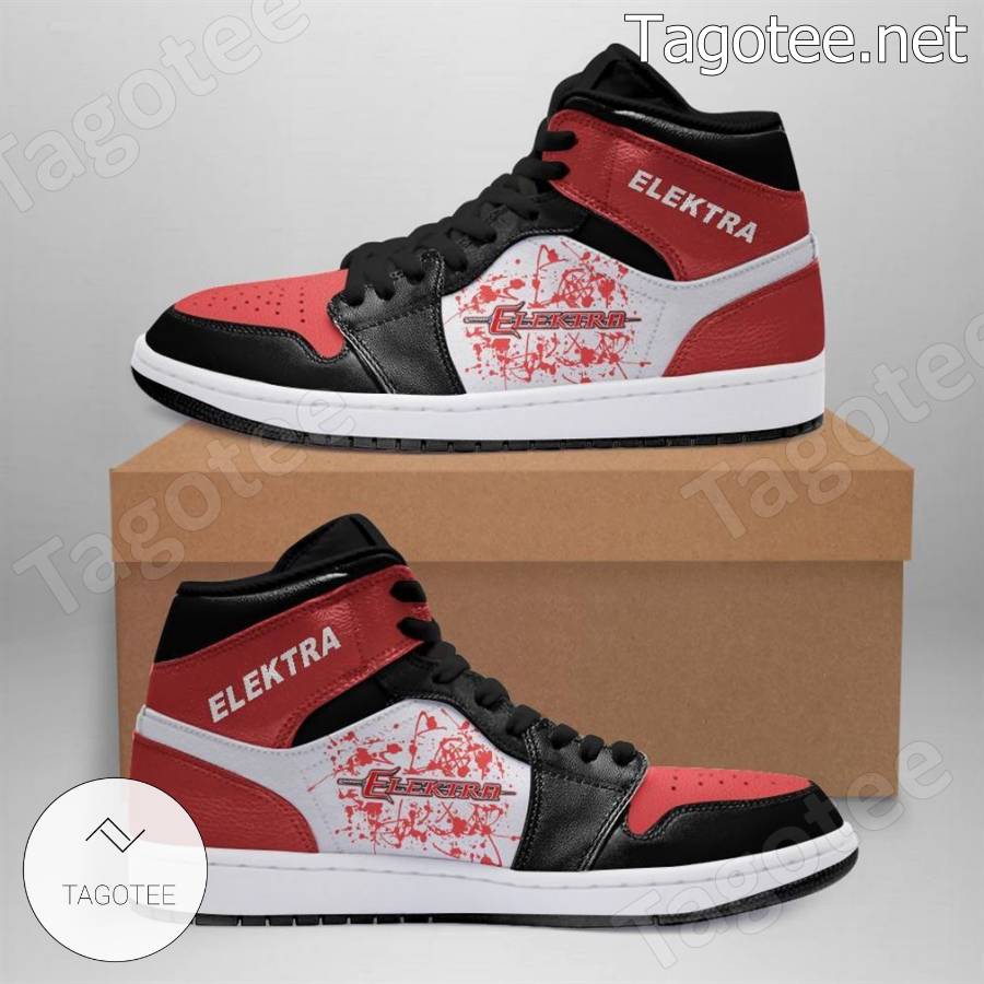 Elektra Superhero Marvel Air Jordan High Top Shoes