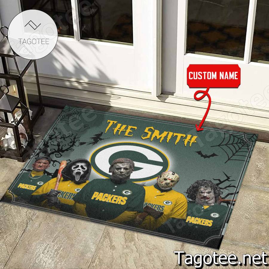 Green Bay Packers NFL Halloween Doormat a