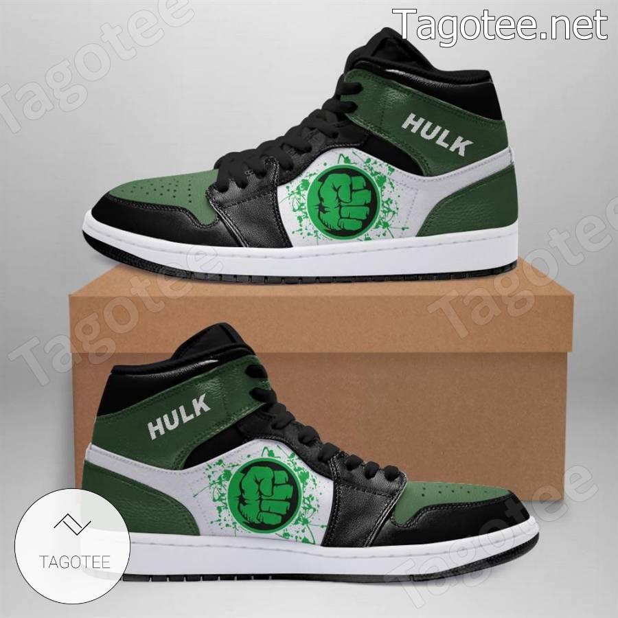 Hulk Superhero Marvel Air Jordan High Top Shoes