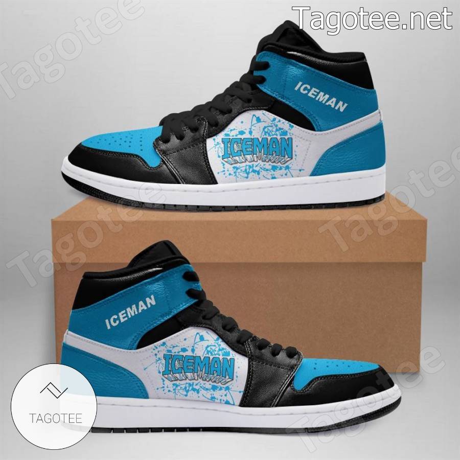 Iceman Superhero Marvel Air Jordan High Top Shoes