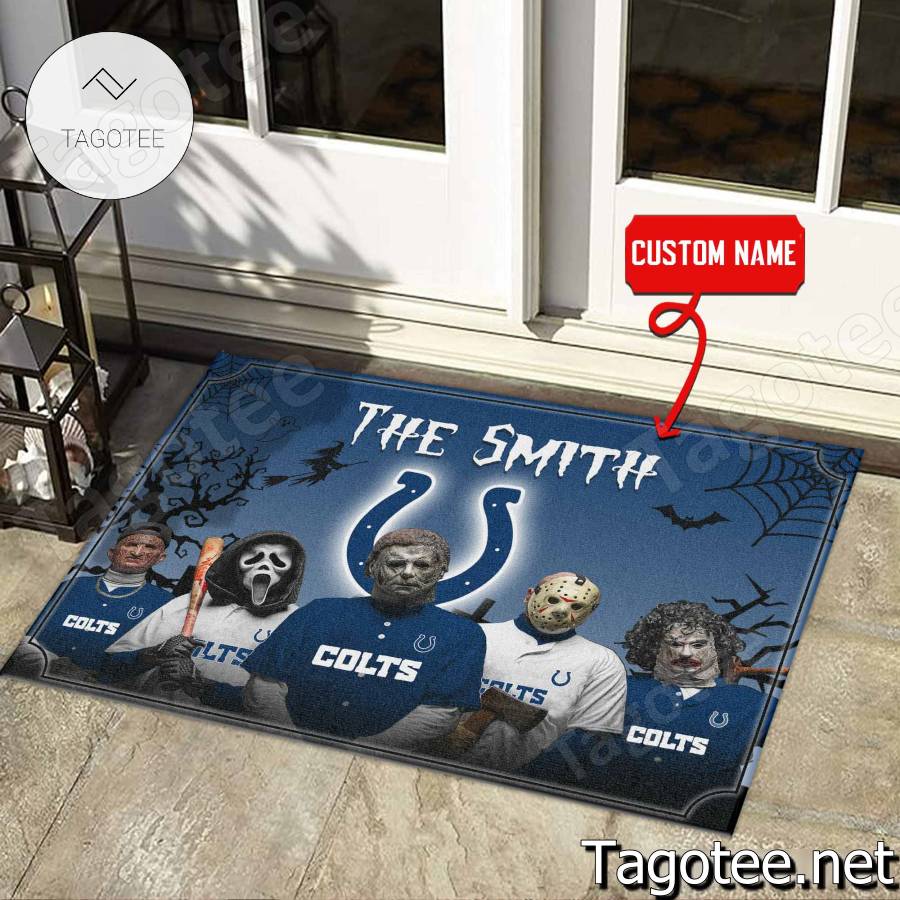 Indianapolis Colts NFL Halloween Doormat a