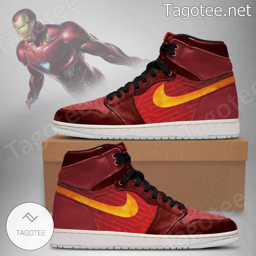 Ironman Marvel Avengers Outfit Air Jordan High Top Shoes