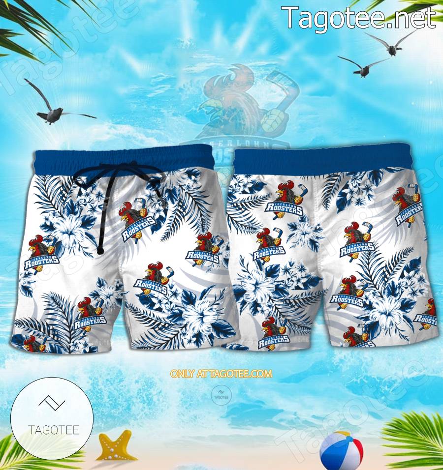 Iserlohn Roosters Hockey Hawaiian Shirts, Shorts - EmonShop a