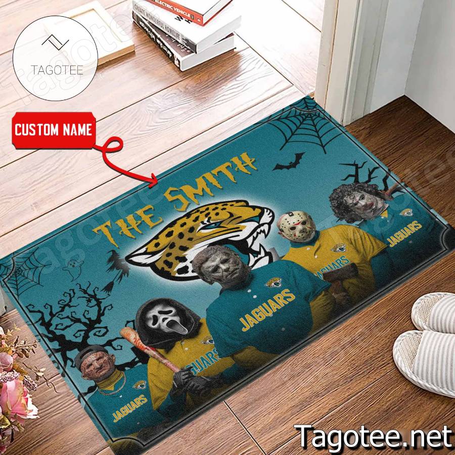 Jacksonville Jaguars NFL Halloween Doormat