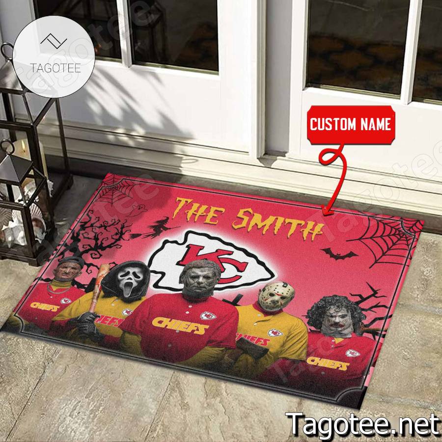 Kansas City Chiefs NFL Halloween Doormat a