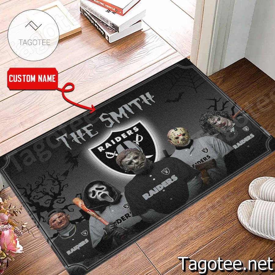 Las Vegas Raiders NFL Halloween Doormat