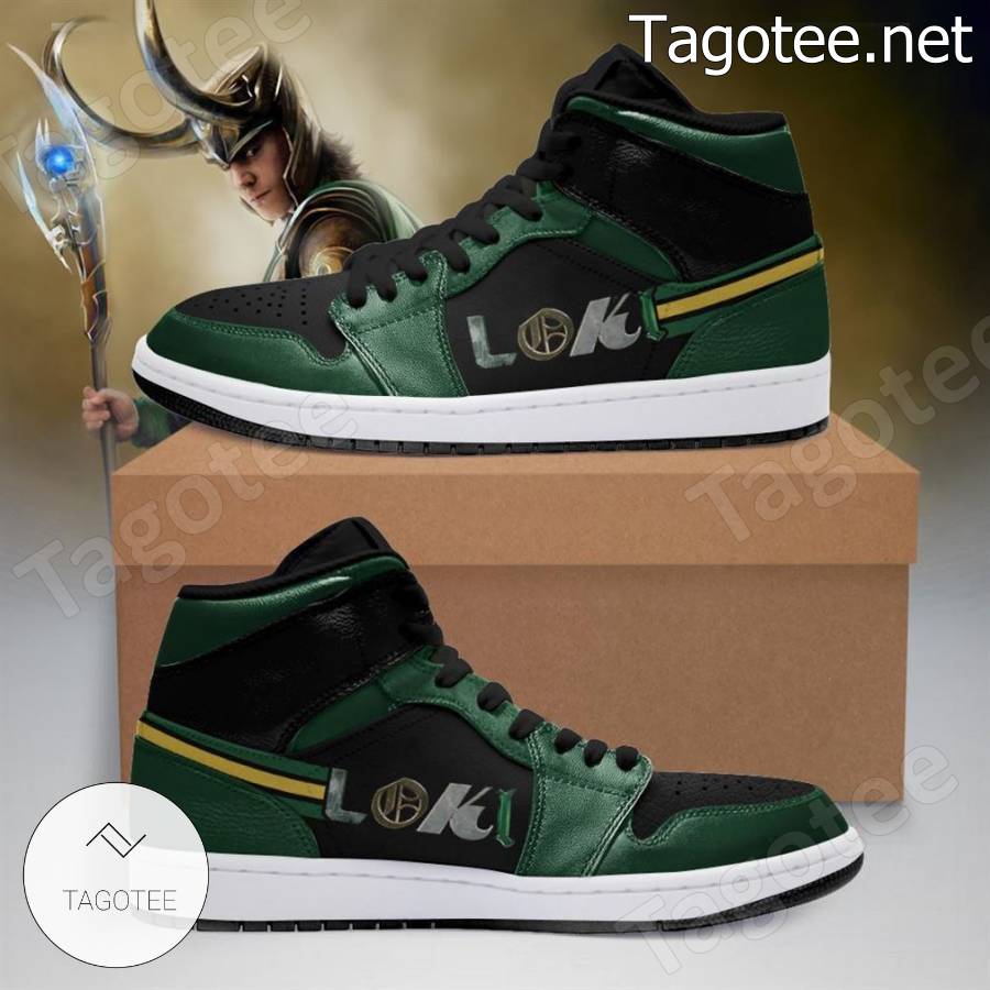 Loki Marvel Outfit Air Jordan High Top Shoes