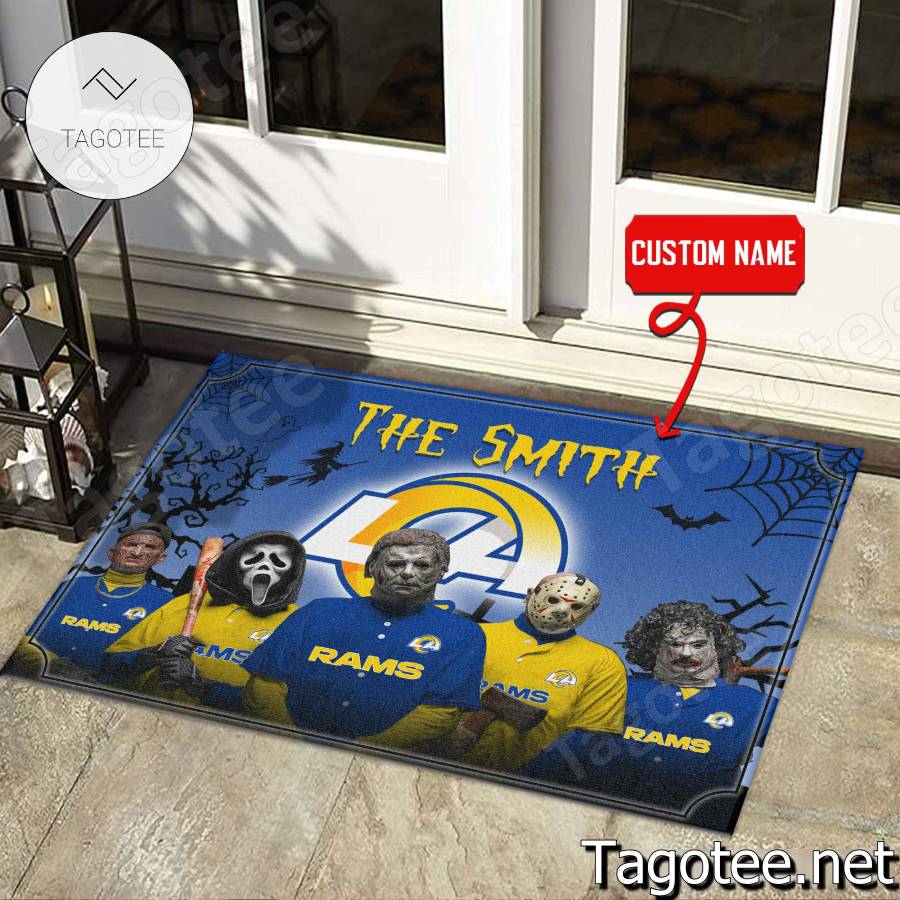 Los Angeles Rams NFL Halloween Doormat a