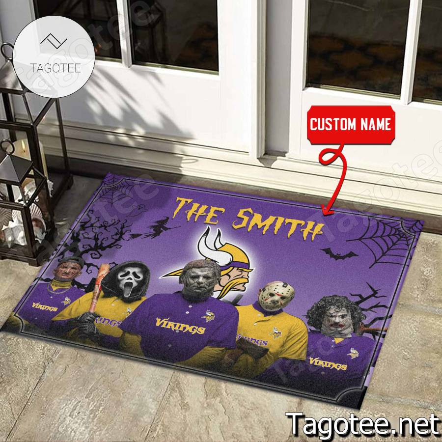 Minnesota Vikings NFL Halloween Doormat a