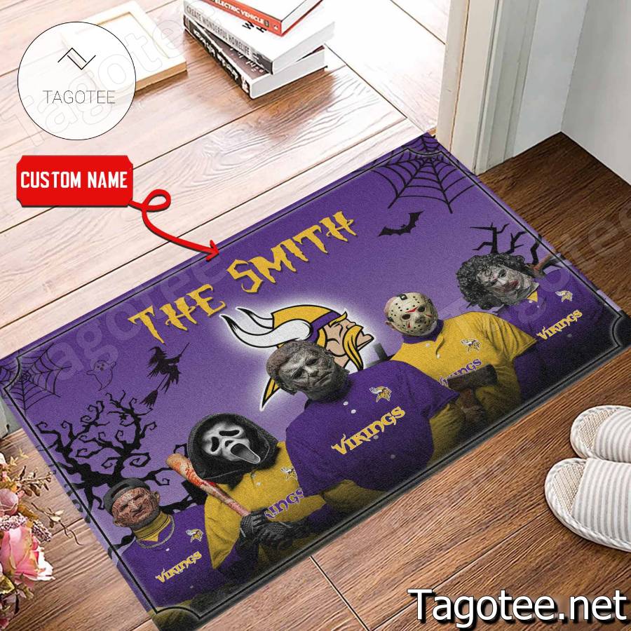 Minnesota Vikings NFL Halloween Doormat