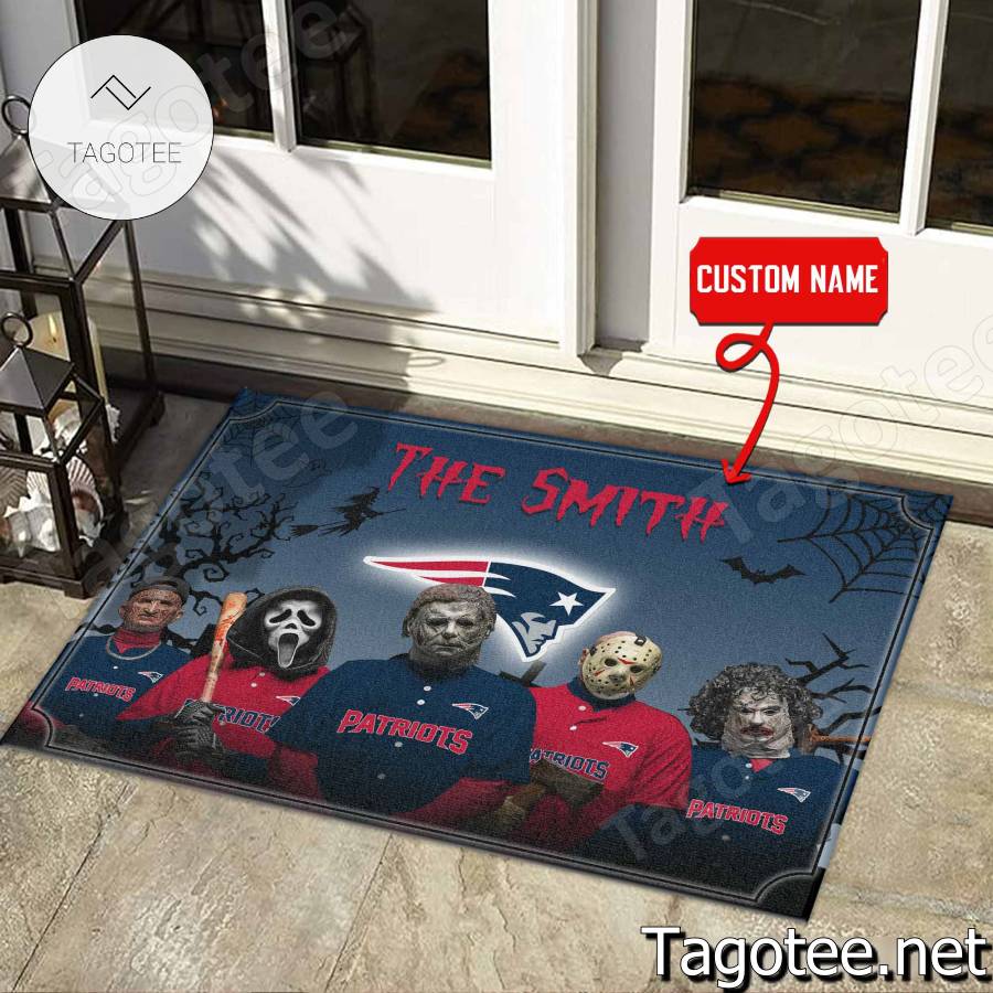 New England Patriots NFL Halloween Doormat a