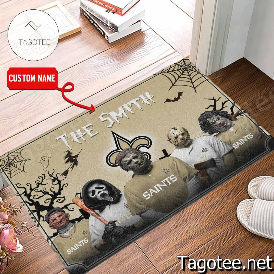 New Orleans Saints NFL Halloween Doormat