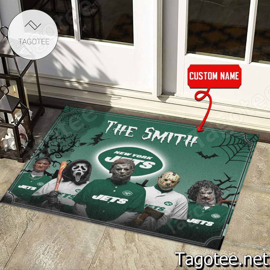 New York Jets NFL Halloween Doormat a