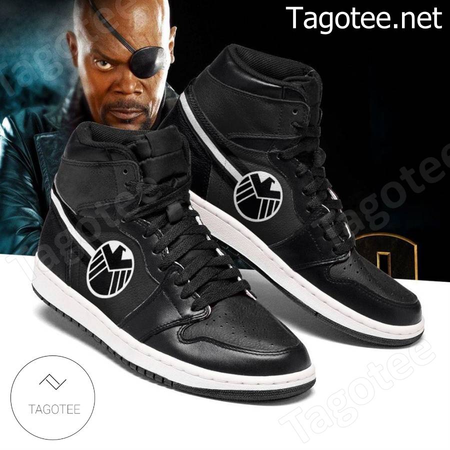 Nick Fury Marvel Outfit Air Jordan High Top Shoes