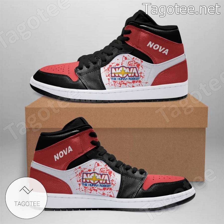 Nova The Human Rocket Superhero Marvel Air Jordan High Top Shoes