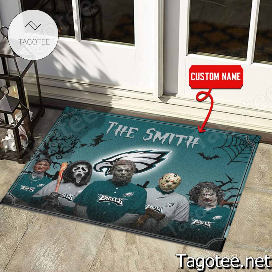 Philadelphia Eagles NFL Halloween Doormat a