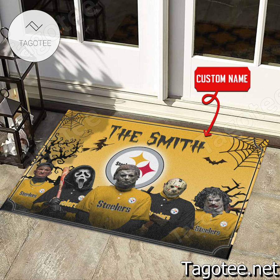 Pittsburgh Steelers NFL Halloween Doormat a