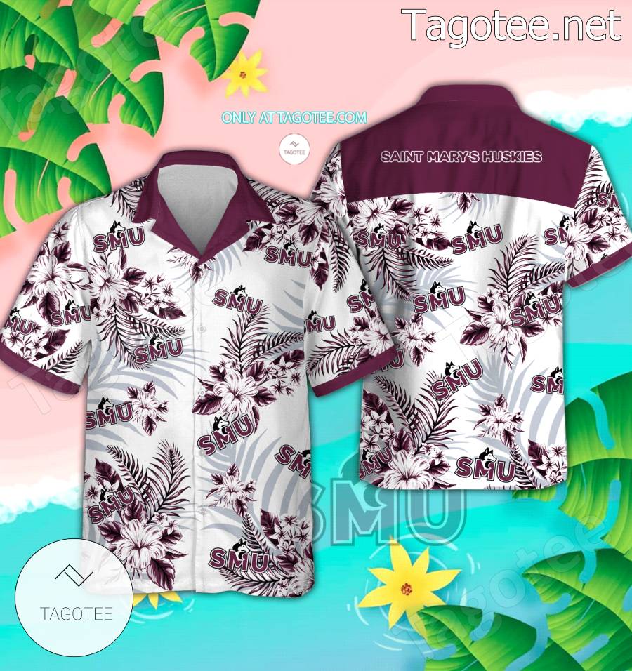 Saint Mary's Huskies Hockey Hawaiian Shirts, Shorts - EmonShop