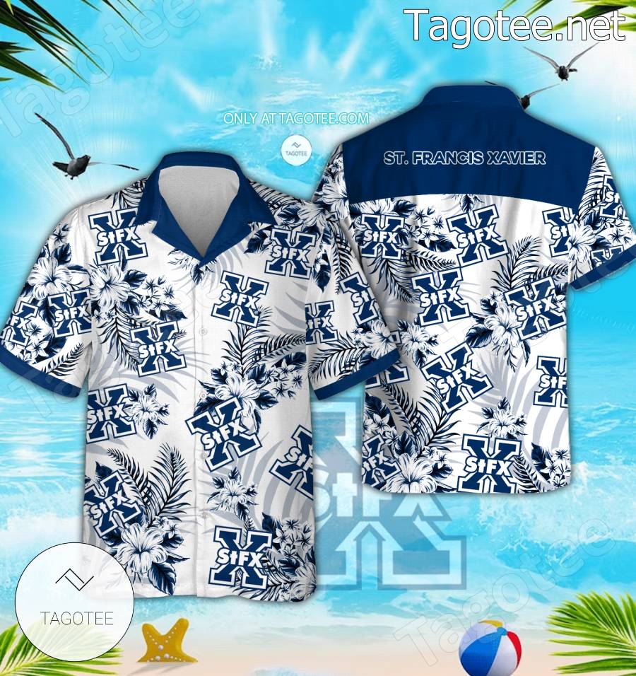 St. Francis Xavier Hockey Hawaiian Shirts, Shorts - EmonShop