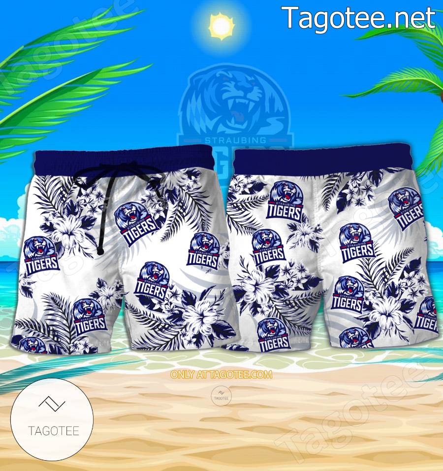 Straubing Tigers Hockey Hawaiian Shirts, Shorts - EmonShop a