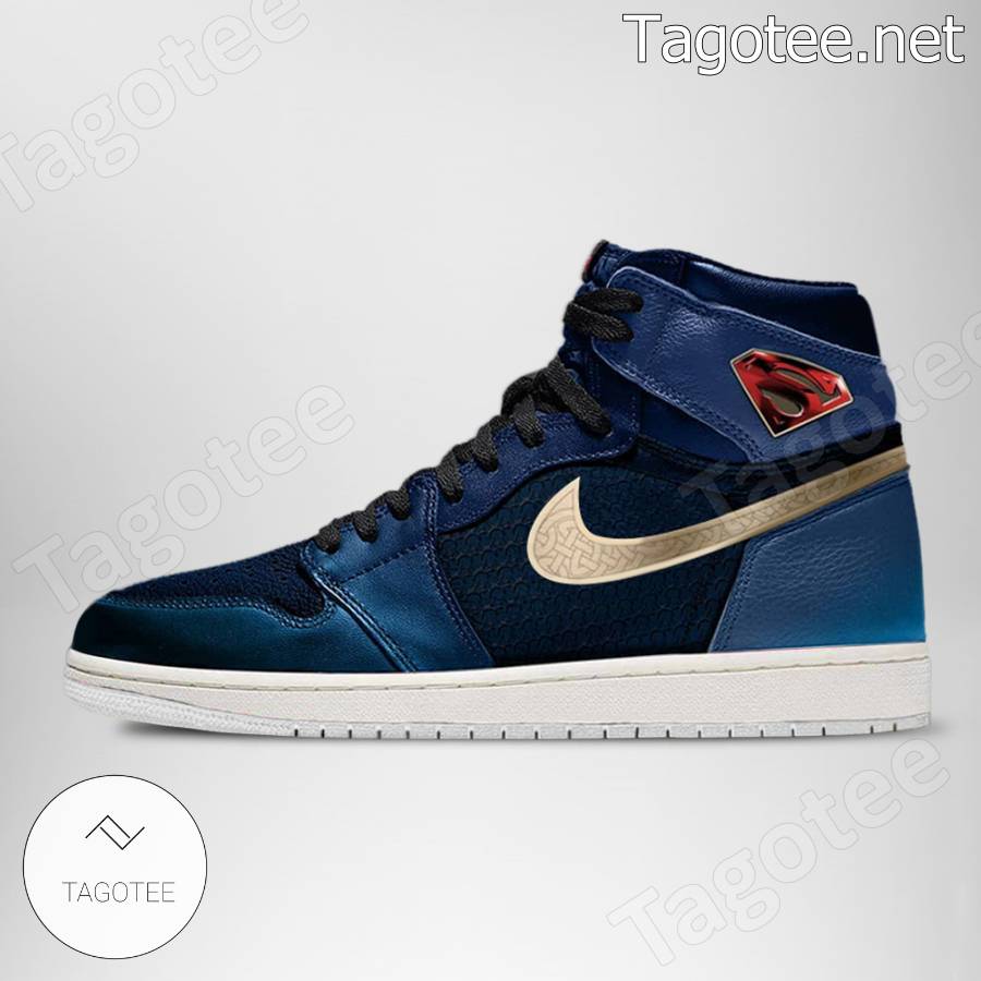 Superman Outfit Air Jordan High Top Shoes a