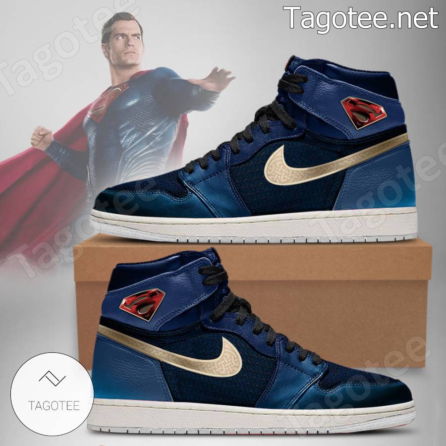 Superman Outfit Air Jordan High Top Shoes