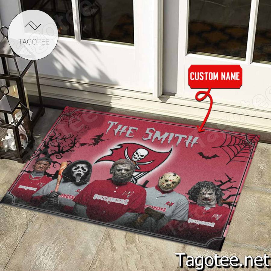 Tampa Bay Buccaneers NFL Halloween Doormat a