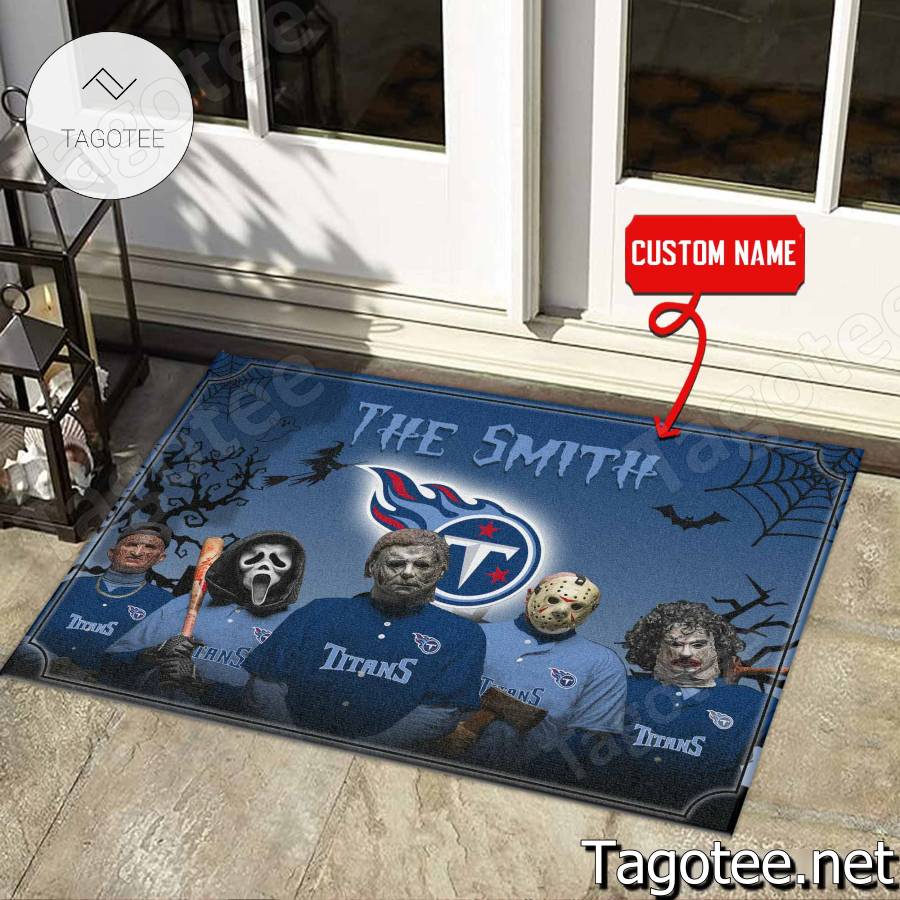 Tennessee Titans NFL Halloween Doormat a