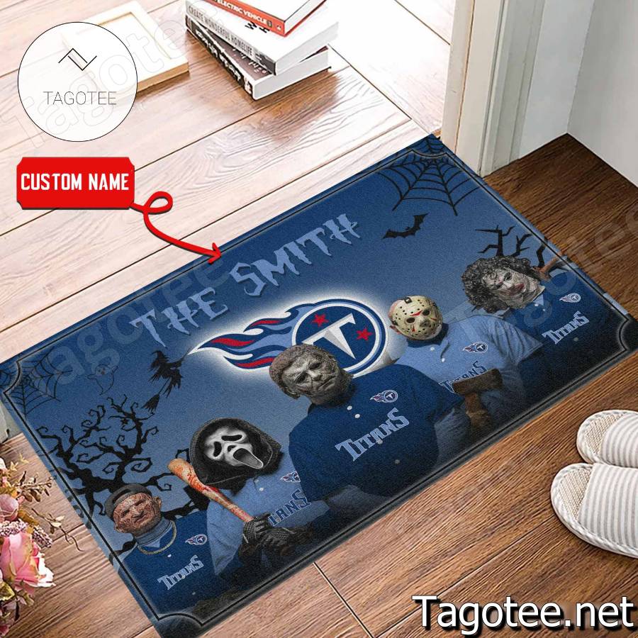 Tennessee Titans NFL Halloween Doormat