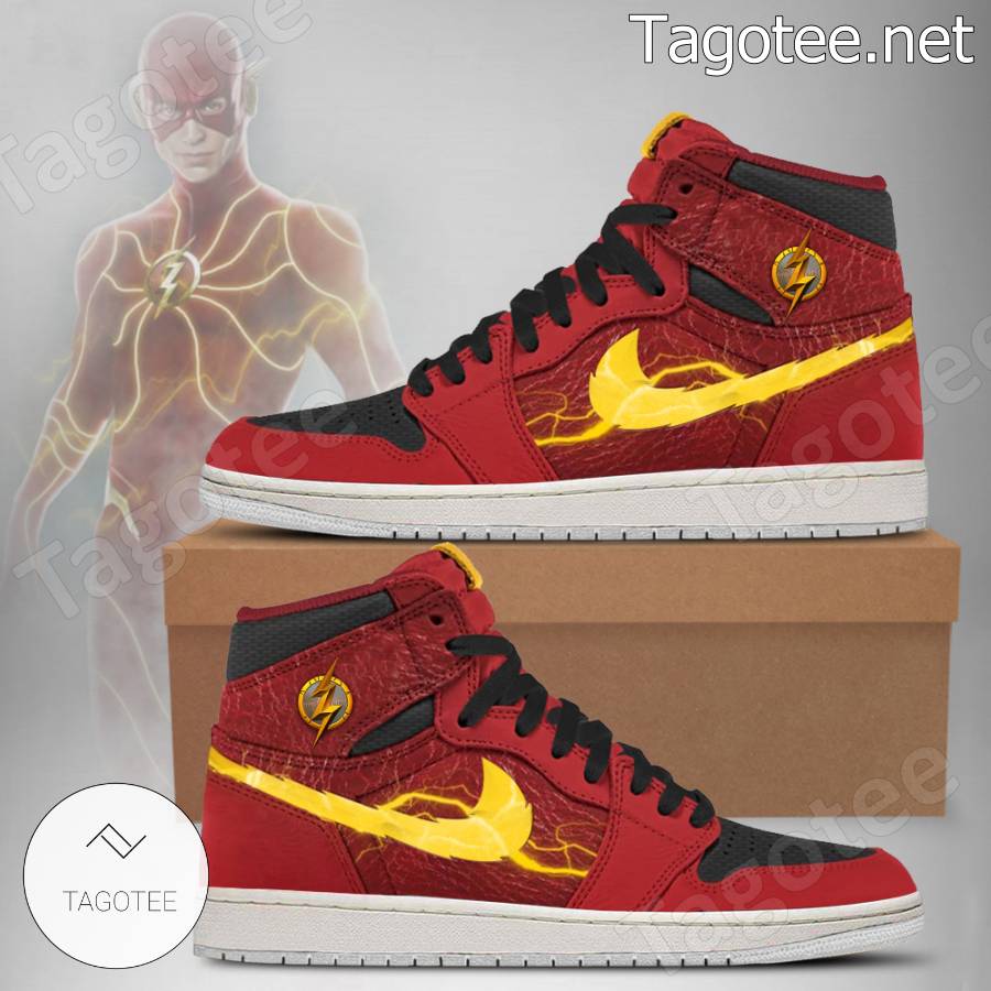 The Flash Dc Justice League Air Jordan High Top Shoes