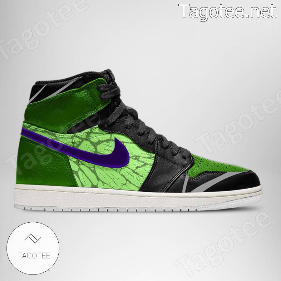 The Hulk Marvel Avengers Outfit Air Jordan High Top Shoes a