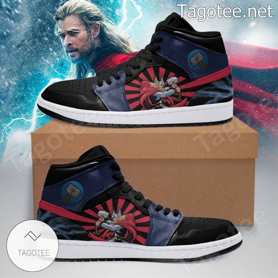 Thor Marvel Air Jordan High Top Shoes