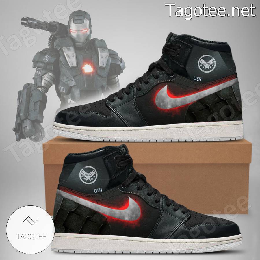 War Machine Marvel Avengers Outfit Air Jordan High Top Shoes