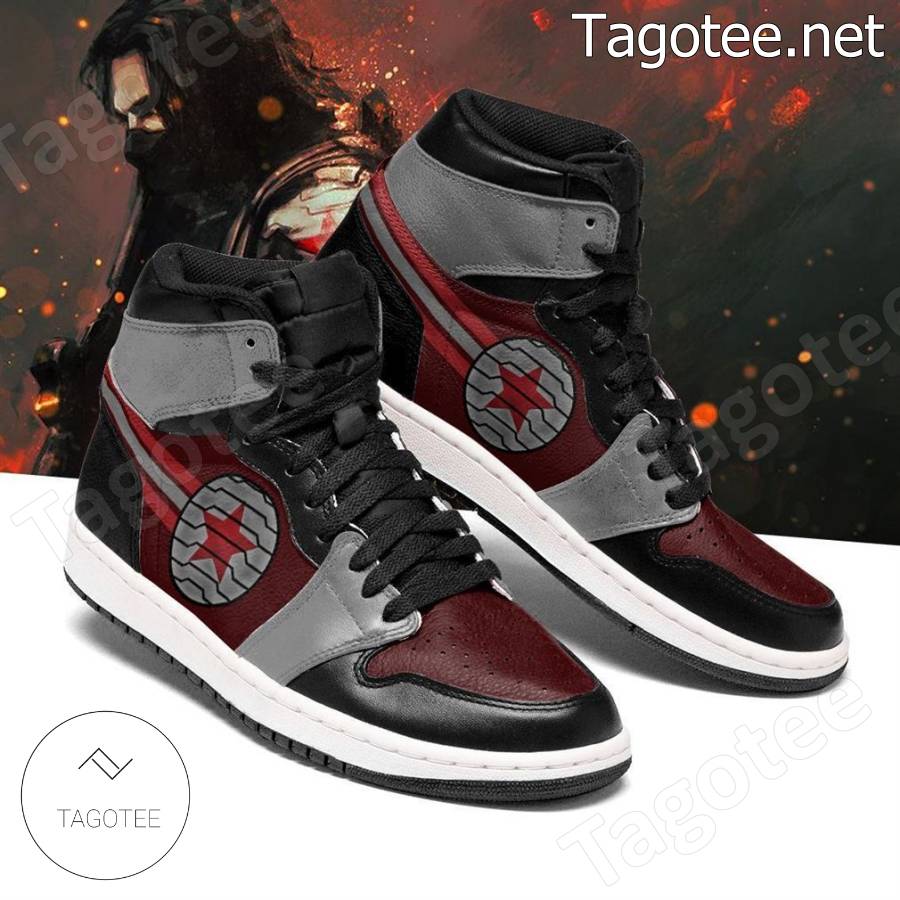 Winter Soldier Marvel Outfit Air Jordan High Top Shoes