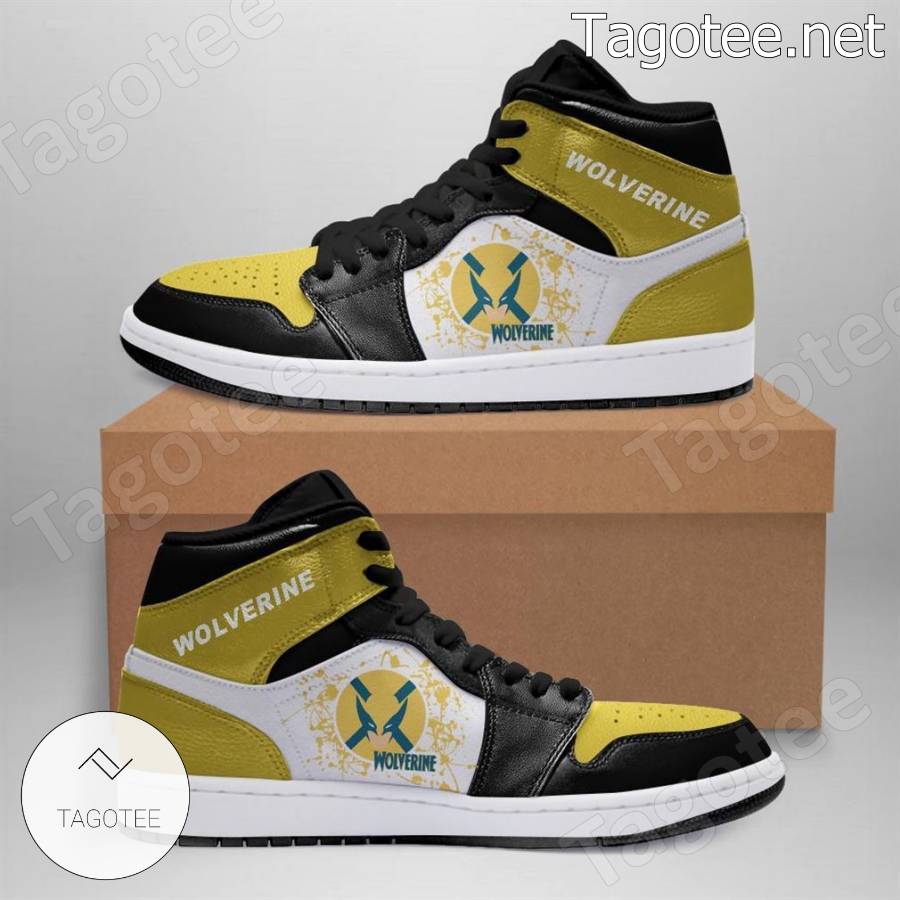 Wolverine Superhero Marvel Air Jordan High Top Shoes