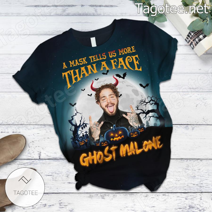 A Mask Tell Us More Than A Face Ghost Malone Pajamas Set a