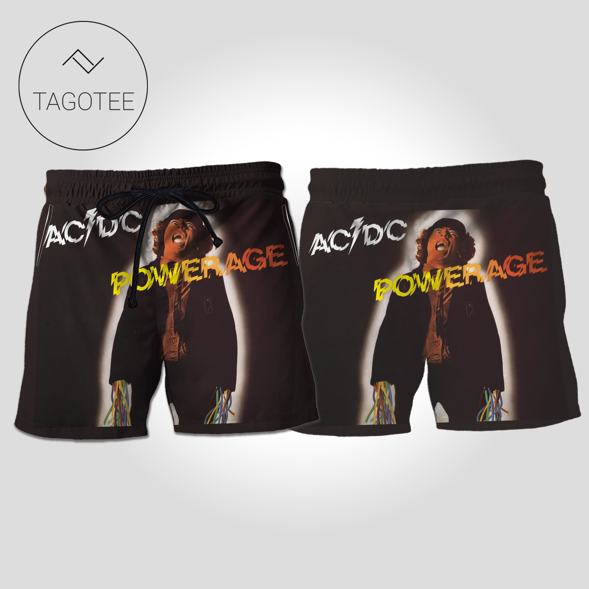 Ac Dc Powerage Album Cover Short - EmonShop