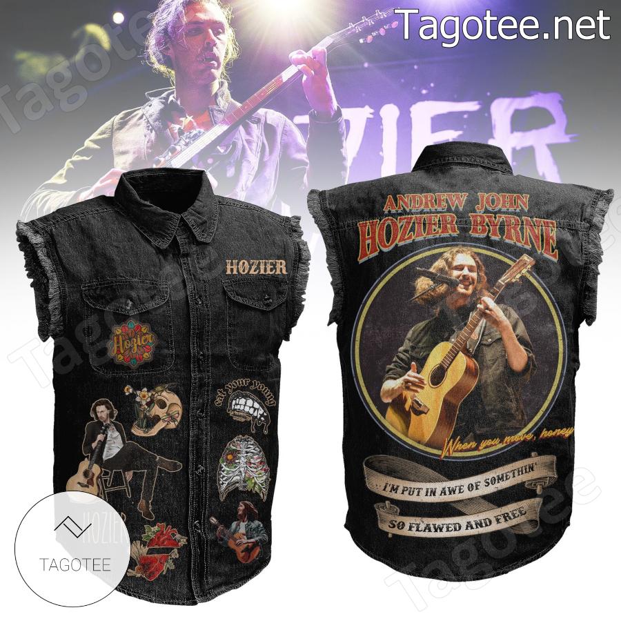 Andrew John Hozier-byrne When You Move Honey Sleeveless Denim Jacket