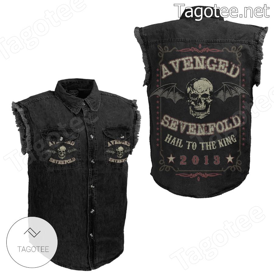 Avenged Sevenfold Hail To The King Sleeveless Denim Jacket